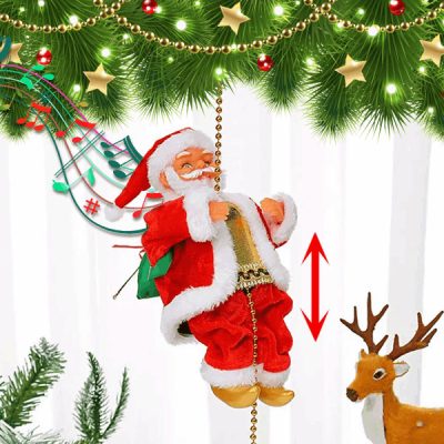 Glasbeni Božiček na vrvi SANTACLIMB