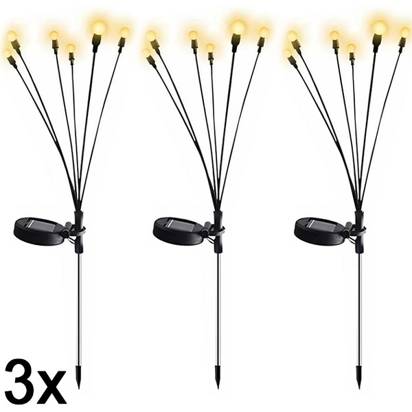 3x Solarna Svetilka z Dvema Načinoma (6 žarnic) | SOMPEX