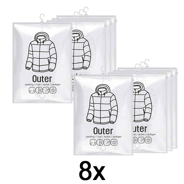 2x Viseče vakuumske vreče za shranjevanje – (4 kos) | VACUHANG